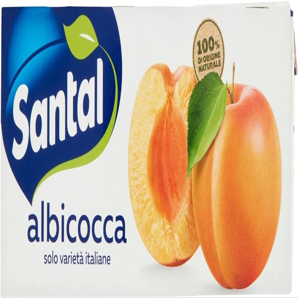 Parmalat Santl Albicocca Apricot Juice Fruit Juice Refreshing Drink Brik 3 x 200 ml