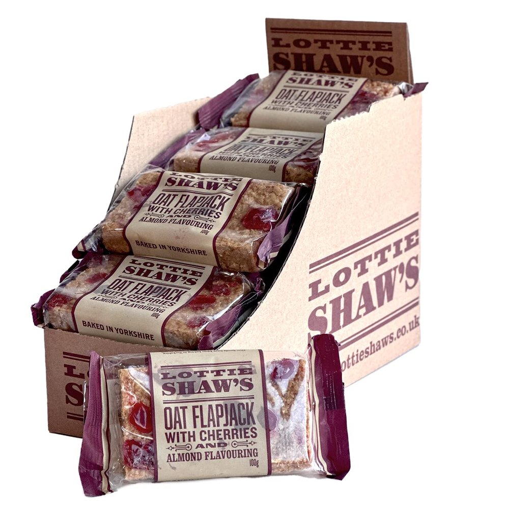 Lottie Shaw's Cherry & Almond Flavour Flapjack 24 x 100g
