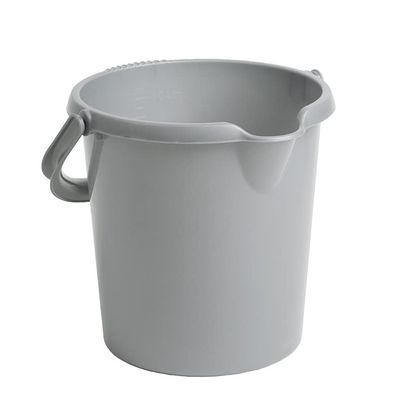 10L Plastic Bucket With Litre Scale High Grade Storage and Durable Multipurpose - Handle & Spout for Food Storage, Garden, Cleaning, Kitchen