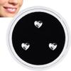 Fopytu 3 Pcs Teeth Heart Shape Beauty Dental Crystal Tooth Ornaments Tooth Gems Teeth Jewelry view 1