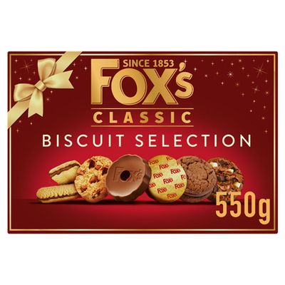 Fox's Classic Biscuits selection Box - 550g Assorted Biscuit Gift Set especially for your Xmas Gift