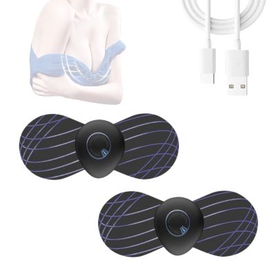 AHKISS Plumpy Up EMS Microcurrent Massager, Liftup EMS Breast Massage Pad,mini Lift Up EMS Massage Pad, Liftup EMS Breast Massage Pad,4 Modes Breast Massage Pad, Portable Lymphatic Relief Neck Massage
