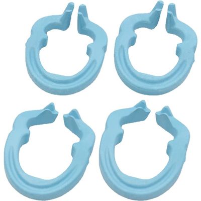 Fopytu 4pcs Dental Resin Clamping Ring Separator Ring Sectional Contoured Metal Matrices Holder Fixed Clamp