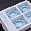 Fopytu 4pcs Dental Resin Clamping Ring Separator Ring Sectional Contoured Metal Matrices Holder Fixed Clamp view 4