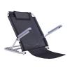 Adjustable Bed Backrest Support Folding Backrest Bed Use on Top of Mattress Floor Beach Healthcare Back Rest with Sturdy Spray Steel Pipe, Foldable view 1