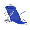 Adjustable Bed Backrest Support Folding Backrest Bed Use on Top of Mattress Floor Beach Healthcare Back Rest with Sturdy Spray Steel Pipe, Foldable view 2