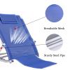 Adjustable Bed Backrest Support Folding Backrest Bed Use on Top of Mattress Floor Beach Healthcare Back Rest with Sturdy Spray Steel Pipe, Foldable view 3