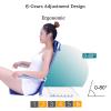 Adjustable Bed Backrest Support Folding Backrest Bed Use on Top of Mattress Floor Beach Healthcare Back Rest with Sturdy Spray Steel Pipe, Foldable view 4