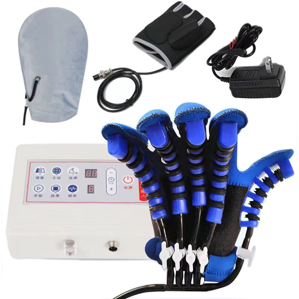 BiiKoon Hand Rehabilitation Robot Gloves Hemiplegia Stroke Patient Hand Exercisers Finger Function Recovery Training Equipment Arthritis Trainer Gloves (Color : X-Large, Size : Right Hand)