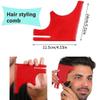 apofly Beard Shaping Tool Kit Neckline Shaving Template Guide Set for Men Hair Styling Red, Beard Shaping Tool Kit, Beard Trimmer Template Guide, Hair Styling Tools Kit view 2
