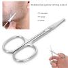 Rounded Tip Scissors, Stainless Steel Nose Hair Scissors Facial Hair Scissors for Men Safety Use for Trimming Small Details Eyebrows Eyelashes and Ear Hair(C) view 2