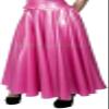 100% Natural, Good-Looking Latex Rubber Women's Long Dress Party Nightclub Clothing (Skirts Only),As Shown,S view 1