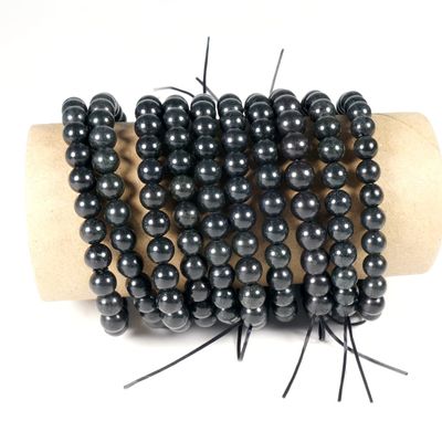 10 20 50 Bulk Wholesale Shungite Bracelets Bracelet Crystal New Mining Area Magnetically Permeable
