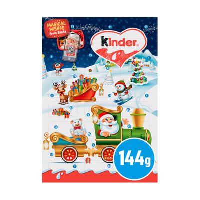 Kinder Chocolate 2025 Christmas Advent Calendar, 24 Kinder Mini Chocolates (144g)