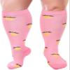 Cheeroyal 1 Pair Plus Size Compression Socks for Women and Men, 20-30mmhg Extra Large Wide Calf Knee High Stockings for Circulation Support (6XL, YS001-65) view 1