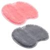 2PACK Shower Foot Scrubber Mat Back Washer Back Exfoliating Bath Wash Pad Wall Mounted Slip Suction Cups Foot Scrubber for Use in Shower Cups Foot Cleaner for Men and Women view 1
