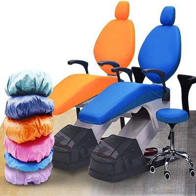 4 Pieces/Set Waterproof Protective Cover Elastic PU Leather - Dental Chair Set - Dental Chair Cover - Dental Chair Seat Cover Headrest Headrest Backrest Protective Cover Dentist Equipment ( Color : A