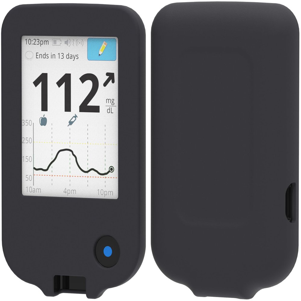 foto-kontor Case compatible with Abbott Freestyle Libre 3 Silicone Cover black