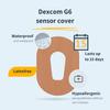 MySweetStitch - 10 x Dexcom G6 Patches, Overpatch  70 x 55mm, Waterproof, Breathable, Skin-Friendly, Made in Germany, Coral view 2