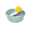 10 Litre Capacity- 36cm Round Plastic Washing up Bowl For Kitchen Sink, Basin Organisation Basin Mixing, Washing Up Bowl Tidy Organizer Household (Silver Sage) view 3