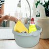 10 Litre Capacity- 36cm Round Plastic Washing up Bowl For Kitchen Sink, Basin Organisation Basin Mixing, Washing Up Bowl Tidy Organizer Household (Silver Sage) view 4