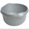 10 Litre Capacity- 36cm Round Plastic Washing up Bowl For Kitchen Sink, Basin Organisation Basin Mixing, Washing Up Bowl Tidy Organizer Household (Silver) view 1