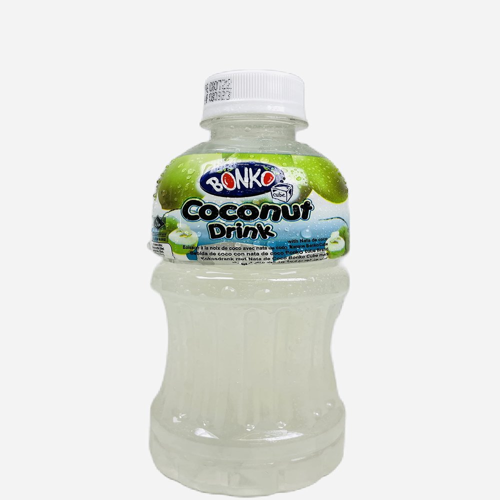 Bonko Just Drink Coconut Drink with NATA de Coco 320ml (6 Bottles)