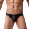 Beokeuioe Men's Metallic Glitter Wetlook Lingerie Jockstrap String Ouvert Briefs Underwear Men Sports G-String Sexy Panties Thongs Low-Rise Bulge Pouch Underwear Pack of 2, 4pcs black., XXXXXL view 2