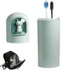 HOMRAA Toothbrush Travel Case | Multifunction Toothbrush Container Box | High-Capacity Toothbrush Toothpaste Storage Cup, Toothbrush Covers for Business Trip, Camping view 1