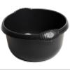 10 Litre Capacity- 36cm Round Plastic Washing up Bowl For Kitchen Sink, Basin Organisation Basin Mixing, Washing Up Bowl Tidy Organizer Household -Midnight Dark Greyish view 1