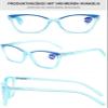 Lanomi Plastic Reading Glasses Blue Light Blocking Readers Women Mens Spring Hinges Anti Eyestrain Computer Eyeglasses Blue 4.0 view 3