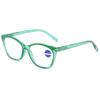 Lanomi Plastic Reading Glasses Blue Light Blocking Readers Women Mens Spring Hinges Anti Eyestrain Computer Eyeglasses Green 1.0 view 1