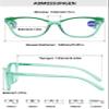Lanomi Plastic Reading Glasses Blue Light Blocking Readers Women Mens Spring Hinges Anti Eyestrain Computer Eyeglasses Green 1.0 view 2