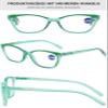 Lanomi Plastic Reading Glasses Blue Light Blocking Readers Women Mens Spring Hinges Anti Eyestrain Computer Eyeglasses Green 1.0 view 3