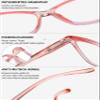 Lanomi Plastic Reading Glasses Blue Light Blocking Readers Women Mens Spring Hinges Anti Eyestrain Computer Eyeglasses Pink 3.5 view 4