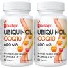 Ubiquinol CoQ10 600mg Softgels with Omega 3, 6, 9 & Vitamin E, 30 Servings Coenzyme Q10 (Active Antioxidant Form) for Higher Absorption, Heart & Energy Production, 60 Count(Pack of 2) view 1