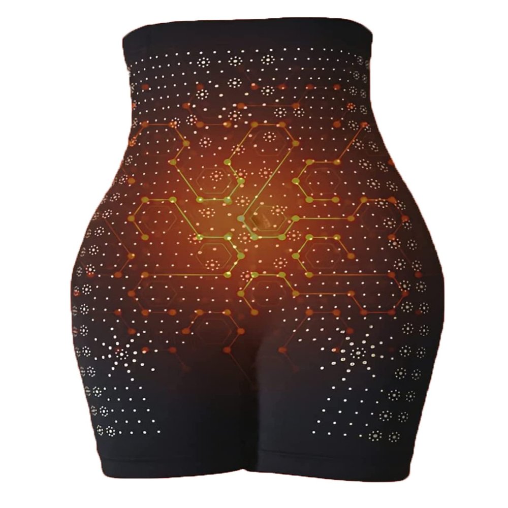 Hehimin Far Infrared Negative Oxygen Ion Fat Burning Tummy Control & Detox Bodysuit (Black)