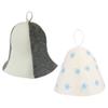 FOMIYES 2pcs Thick Felt Sauna Hats Absorbent Bath Hats for Sauna Comfortable for Men and Women Use in Home Spa view 1