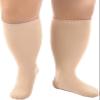 Cheeroyal 1 Pack Plus Size Compression Socks for Women and Men, 20-30mmhg Extra Large Wide Calf Knee High Stockings for Circulation Support (4XL, skin) view 1