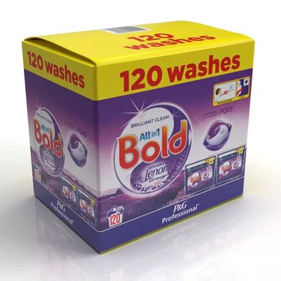 Bold All in One Pods with built in Lenor softener Lavender & Camomile, 120 Count