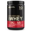 Optimum Nutrition Gold Standard 100% Whey Muscle Building and Recovery Protein Powder with Naturally Occurring Glutamine and BCAA Amino Acids, Delicious Strawberry Flavour, 10 Servings, 300g view 1