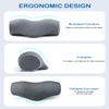 odfit Cervical Pillow for Pain Relief Sleeping | Memory Foam Neck Stretcher Pillows with Pillowcase | Neck Support Traction Relaxer for Relieve Muscle Tension Spine Alignment | for Bed & Travel view 3