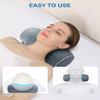 odfit Cervical Pillow for Pain Relief Sleeping | Memory Foam Neck Stretcher Pillows with Pillowcase | Neck Support Traction Relaxer for Relieve Muscle Tension Spine Alignment | for Bed & Travel view 4