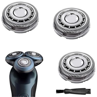 Suleto SH60 Replacement Head Blades Compatible with Phillip Series 6000 S6000 Replace Part Upgraded Shaving Head Men's Razor for Shaver S6880/81, S6810/82, S6850/85, S6xxx Series with Cleaning Brush