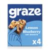 Graze Healthy Snacks - Lemon Blueberry Oat Snack Bars, 4x30g view 1