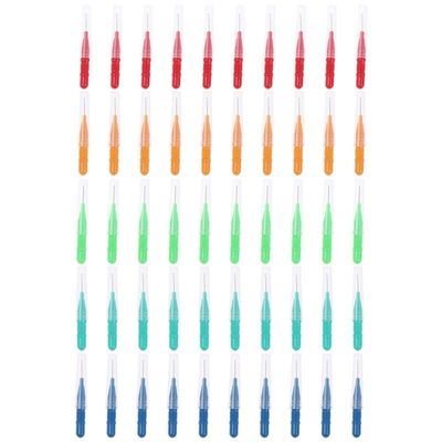 CADENABEAR interdental brushes 50PCS/lot Oral Hygiene Dental Toothpick Tooth Pick Brush Teeth Cleaning Tooth Flossing Head Soft Interdental Brush tooth floss (Color : Purple, Size : Taille unique)
