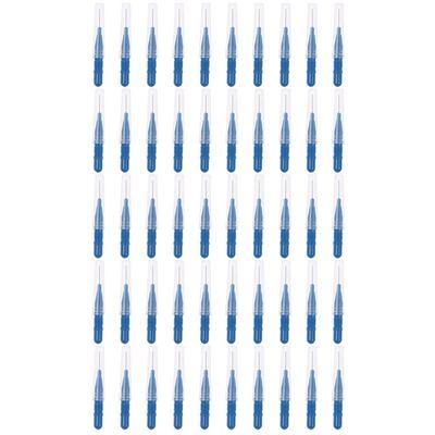 CADENABEAR interdental brushes 50PCS/lot Oral Hygiene Dental Toothpick Tooth Pick Brush Teeth Cleaning Tooth Flossing Head Soft Interdental Brush tooth floss (Color : Brown, Size : Taille unique)
