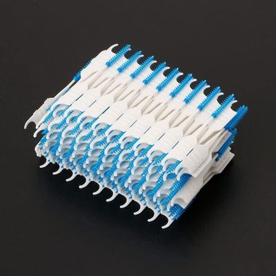 CADENABEAR interdental brushes 120/200pcs Double Floss Head Hygiene Dental Silicone Interdental Brush Toothpick tooth floss (Color : 200pcs, Size : Taille unique)
