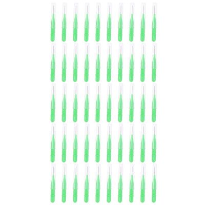 CADENABEAR interdental brushes 50PCS/lot Oral Hygiene Dental Toothpick Tooth Pick Brush Teeth Cleaning Tooth Flossing Head Soft Interdental Brush tooth floss (Color : Gris, Size : Taille unique)