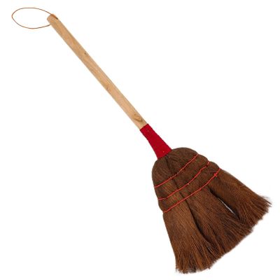 Happyyami Natural Palm-made Manual Broom for Boys and Girls Broom Cleaning Tool for Indoor Sweeping for Boy Girl's at Home Random Style